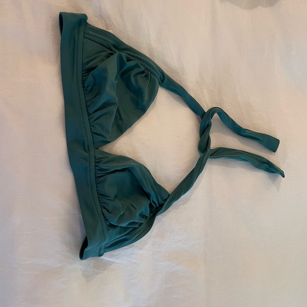 J Crew dark teal bikini top & bottom